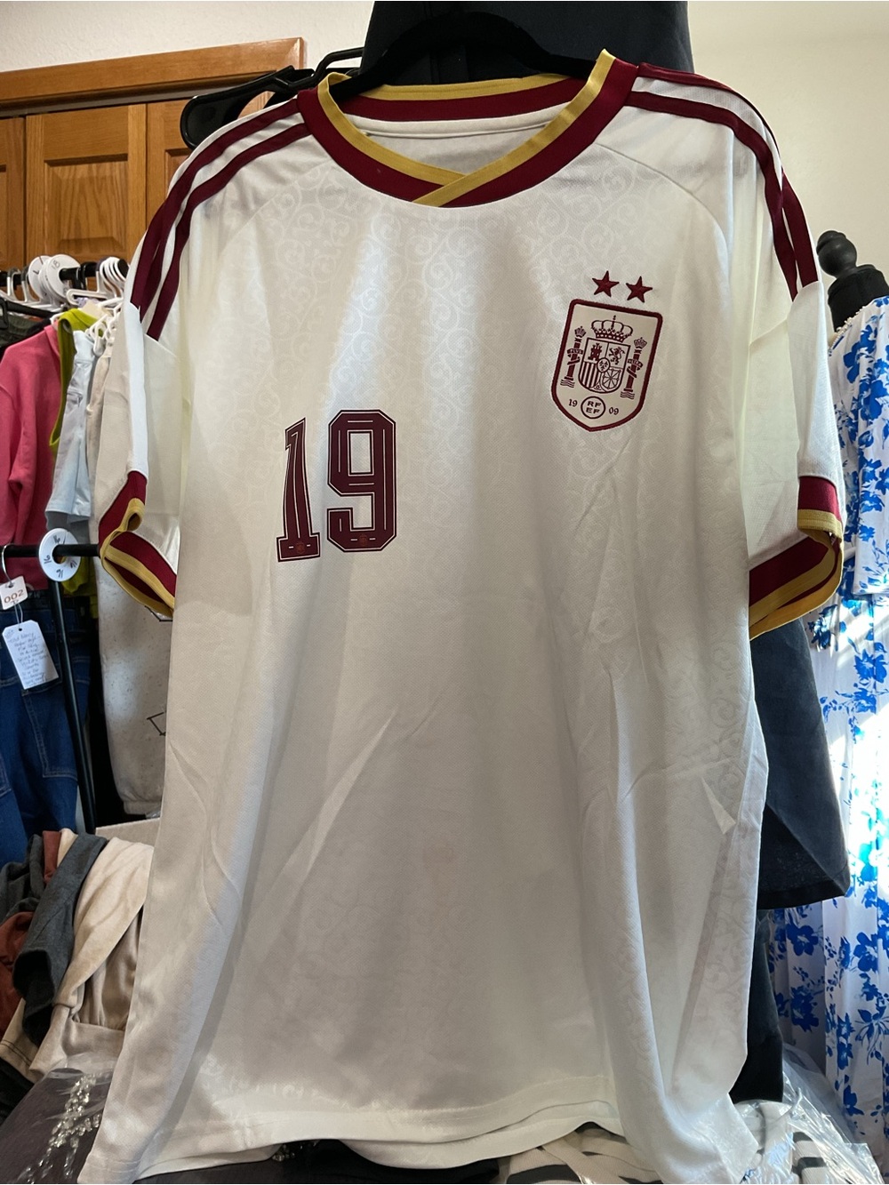 SA138 - ⚽ Spain Lamine Yamal #19 Soccer Jersey & Shorts Set 🇪🇸